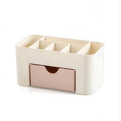 Makeup Organizer with Drawer – Acrylic Brush and Lipstick Holder