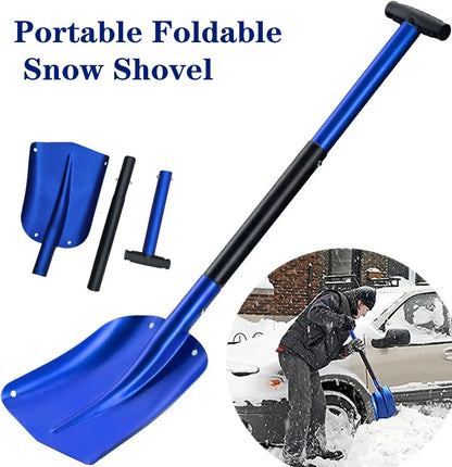 Retractable Snow Shovel - Aluminum Alloy Ice Shovel