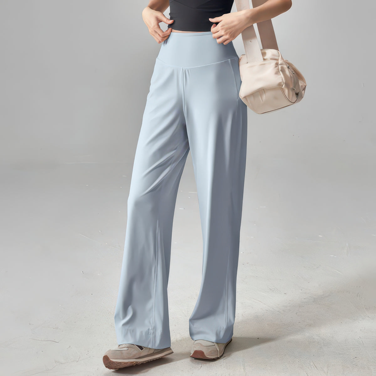 High-Waist Stretch Yoga Pants for Women with Pockets, Soft Lightweight Fit