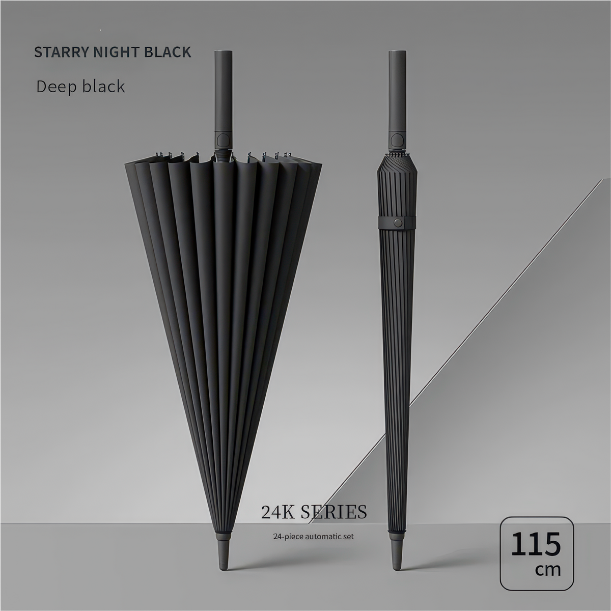 Premium Extra-Large Double-Layer Golf Umbrella with Windproof Frame