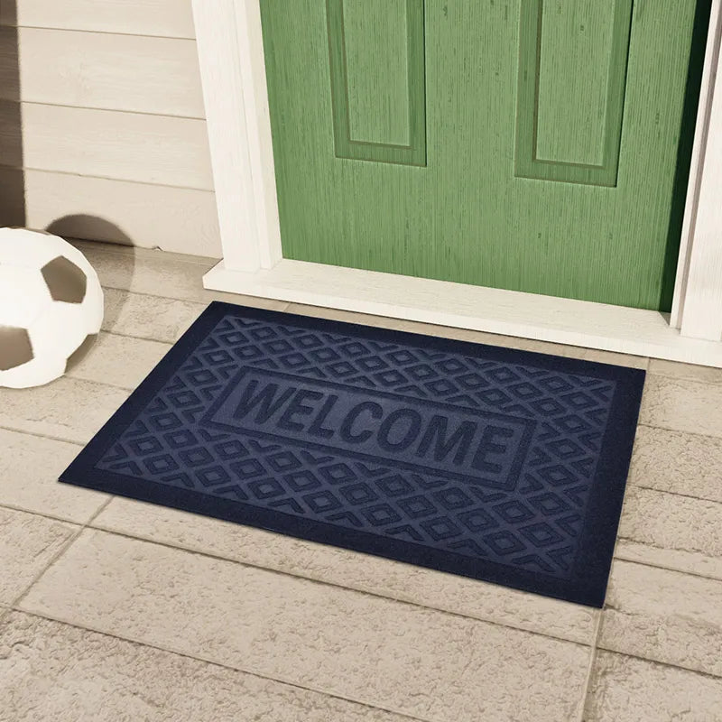 Heavy Duty Welcome Mat - Anti-Slip Rubber Rug