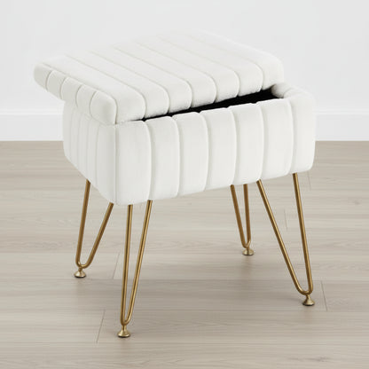 Makeup Storage Stool - Modern Dressing Table Seat