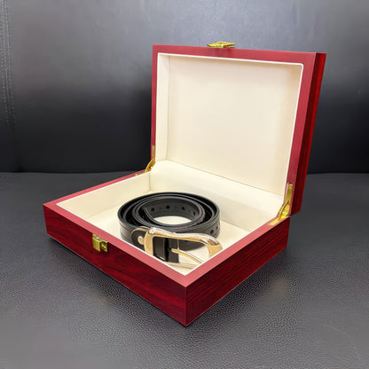 Wooden Lockable Jewelry Box for Rings and Earrings