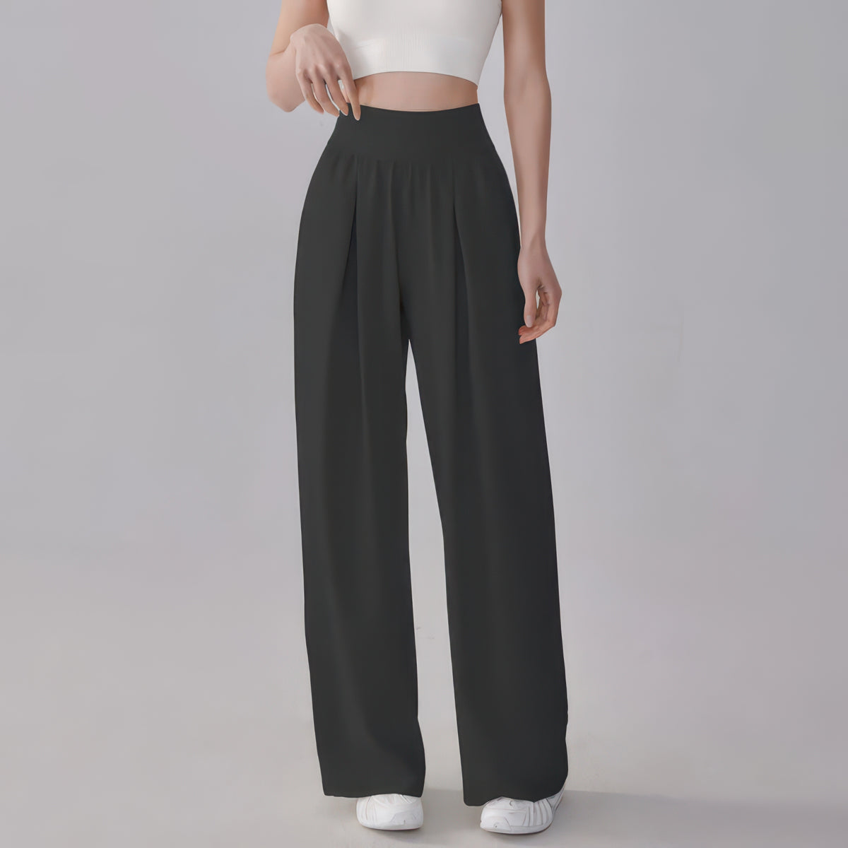 Quick-Dry Wide Leg Pants for Women, Loose Straight Fit for Yoga, Running and Casual Wear