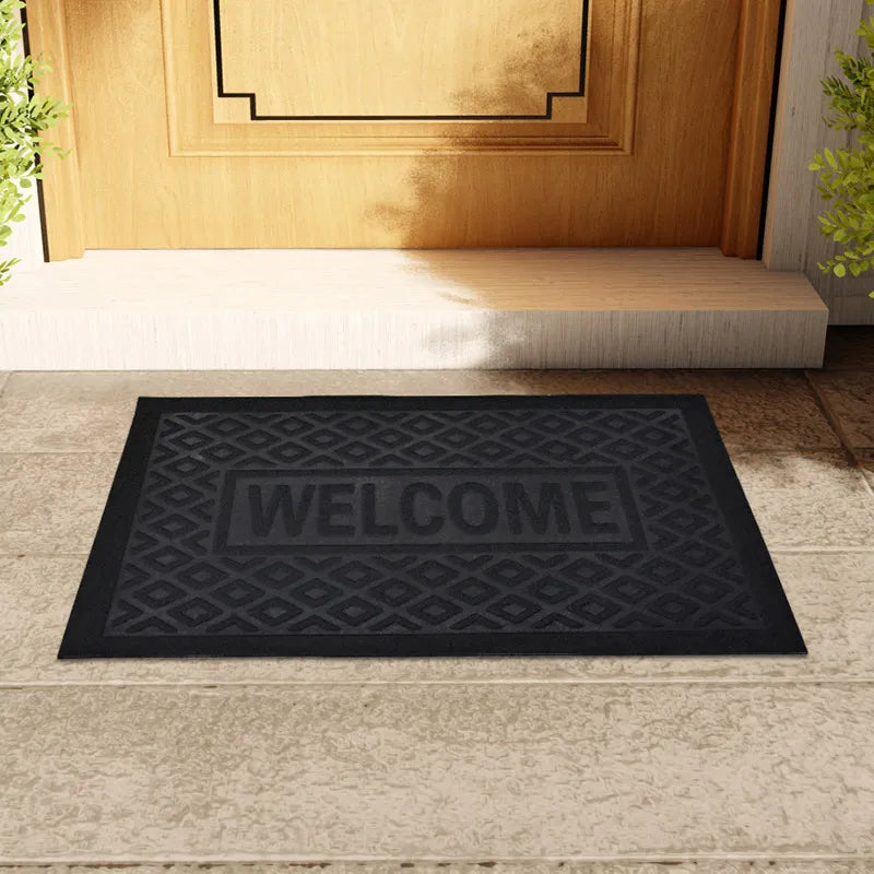 Heavy Duty Welcome Mat - Anti-Slip Rubber Rug