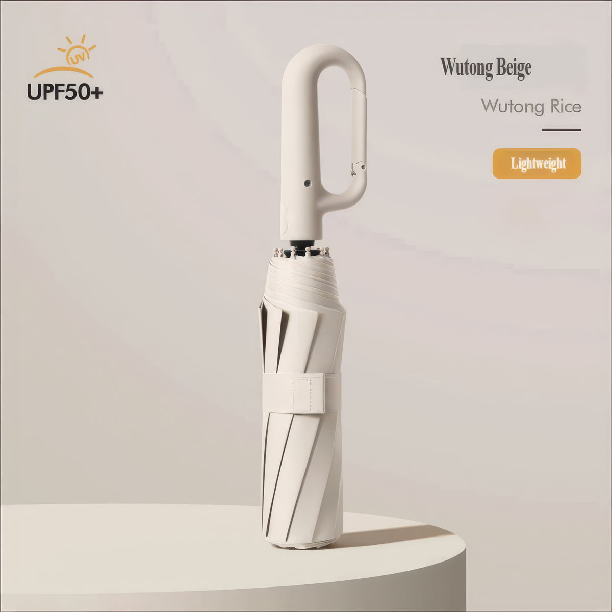 Automatic Folding Umbrella with UV-Blocking Canopy, Sun and Rain Protection