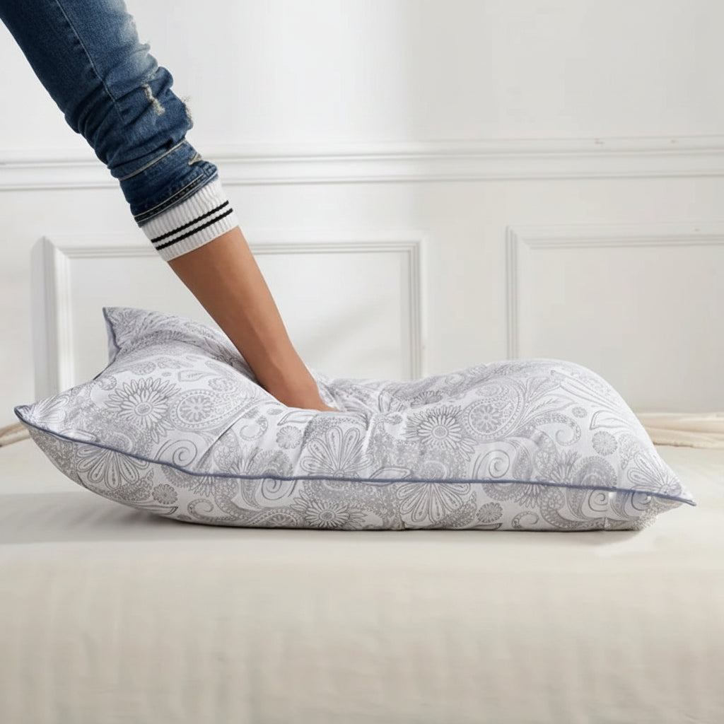 Sleeping Pillow Set – 2PC Brushed Texture Patterned Pillows