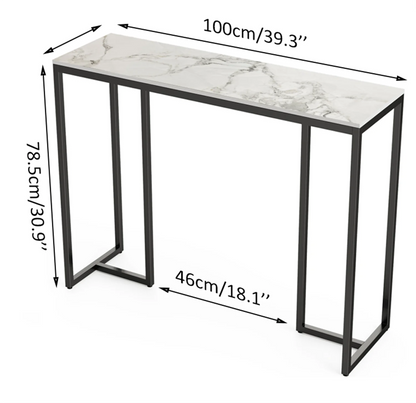 Marble Console Table – Modern Entryway Accent Table