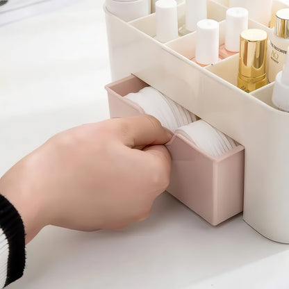 Makeup Organizer with Drawer – Acrylic Brush and Lipstick Holder