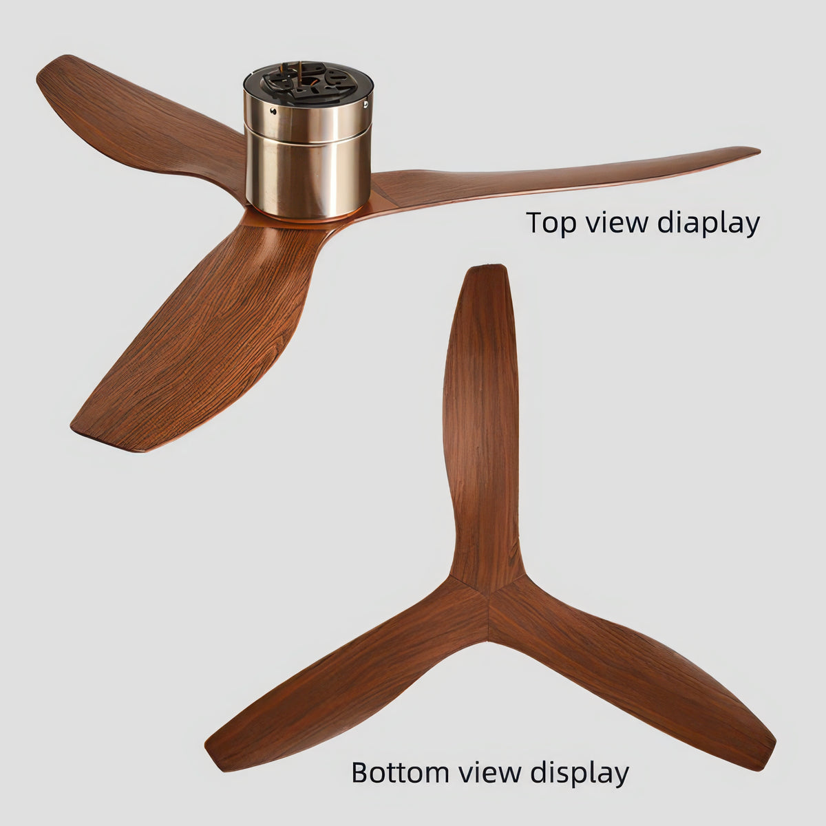 FUMANJIA 52-Inch Industrial Retro Ceiling Fan for Home with Remote