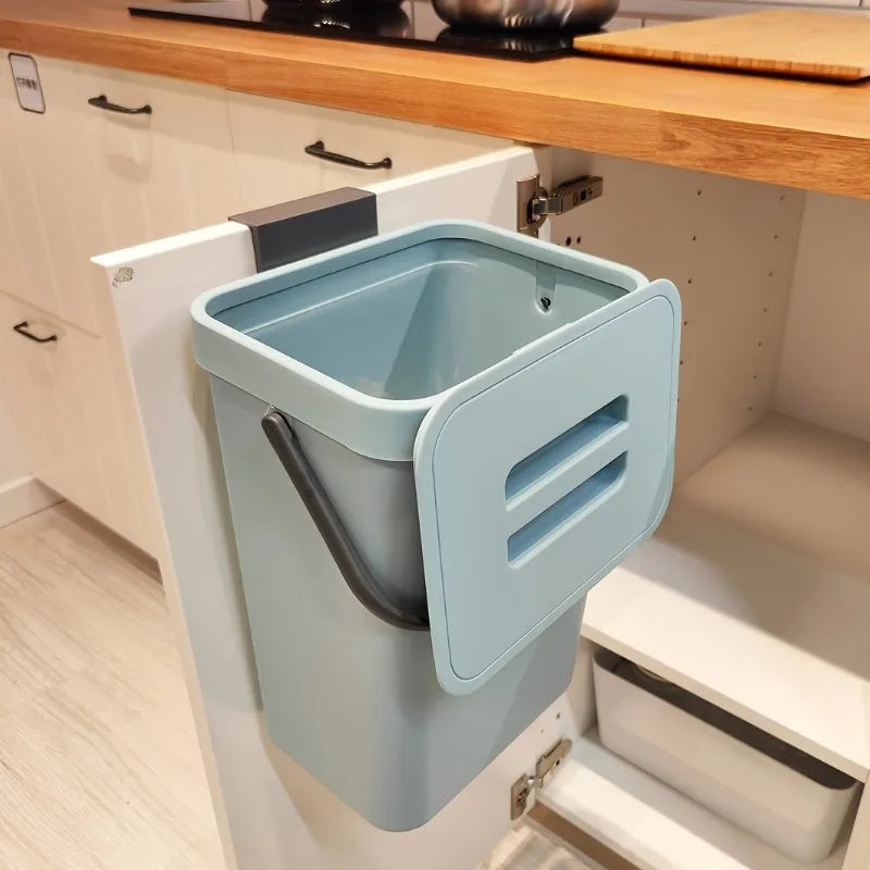 Quiet Close Trash Can – Space-Saving Sealed Kitchen Bin