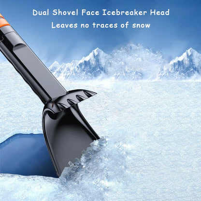 Ice Scraper Combo - Retractable Car Snow Brush Tool