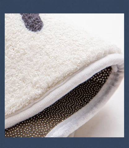 Non-Slip Bath Mat - Floral Plush Absorbent Rug