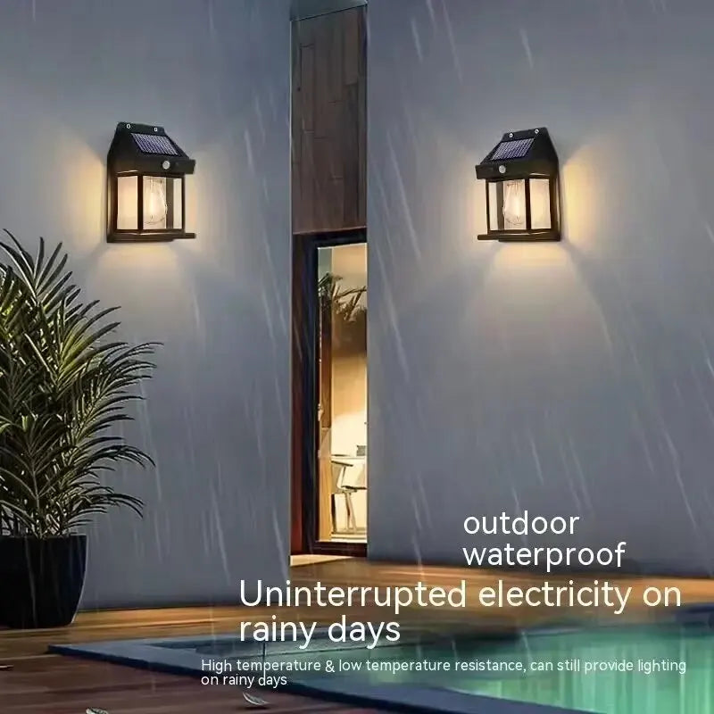 Solar Wall Light - Waterproof Outdoor LED Sensor Light