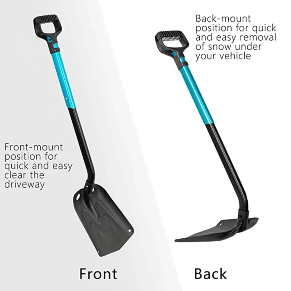 Telescopic Snow Shovel - Portable Aluminum Deicer