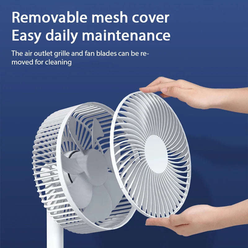 USB Desktop Fan with Four Speeds and 5V Power for Table Use