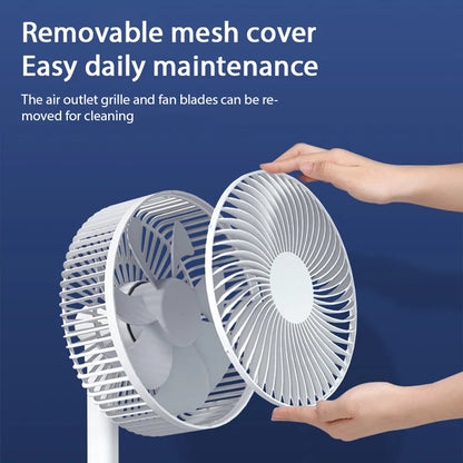 USB Desktop Fan with Four Speeds and 5V Power for Table Use