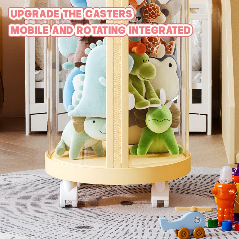 Toy Storage Bucket - Transparent Lidded Storage Bin