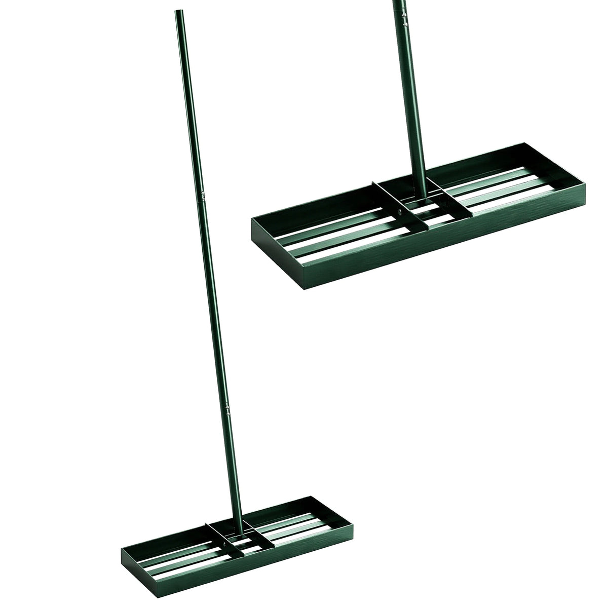 Lawn Leveling Rake - Adjustable Handle Grading Rake