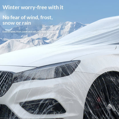 All-Weather Disposable PE Car Cover – Indoor/Outdoor Dust & Rain Protection