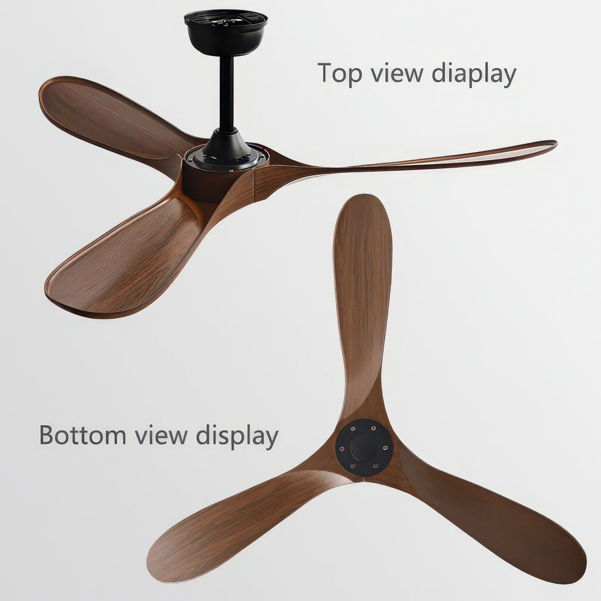 36/42/52/60-Inch Ceiling Fan with Six Speeds, No Light
