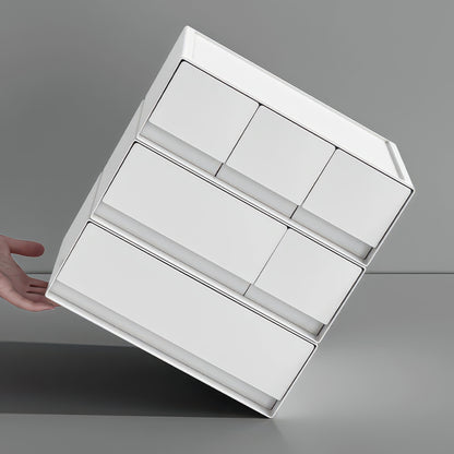 Desktop Multi-Layer Stackable Cosmetic Organizer Drawer Jewelry Box for Office