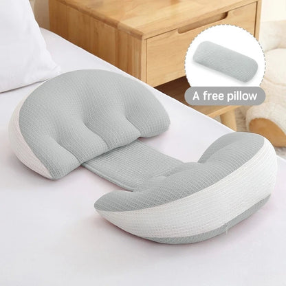 Pregnancy Pillow Set – Waist Support with Free Auxiliary Pillow