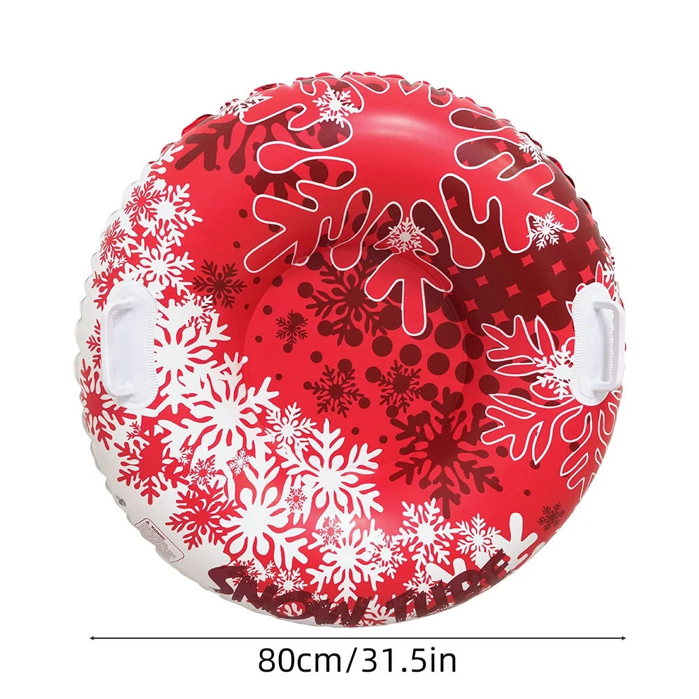 Inflatable Snow Tube for Kids - Cold-Resistant Sled