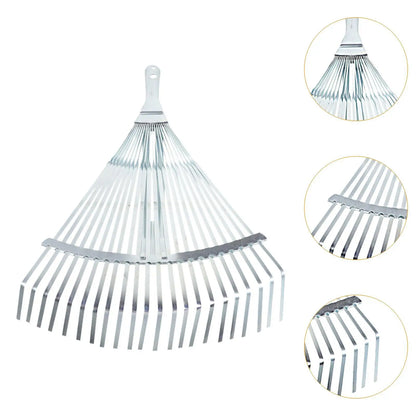 Telescopic Garden Rake - Adjustable Metal Leaf Rake