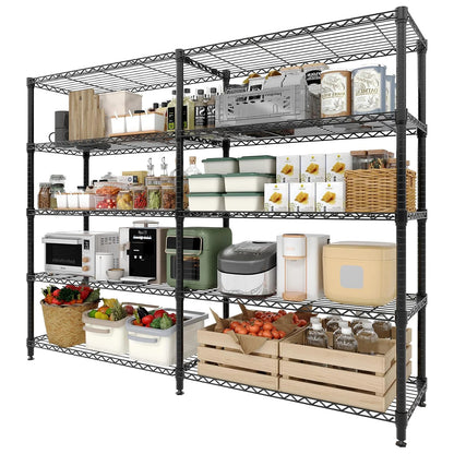 Metal Shelving Unit - Adjustable 4/5 Tier Storage