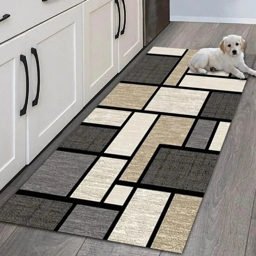 Kitchen Runner Mat - Modern Non-Slip Long Rug