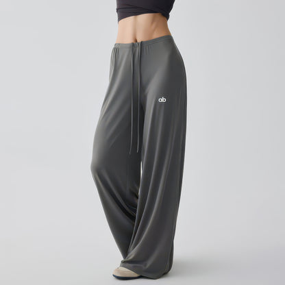 Wide Leg Yoga Pants for Women with Drawstring Waist, Loose Fit for Training and Pilates
