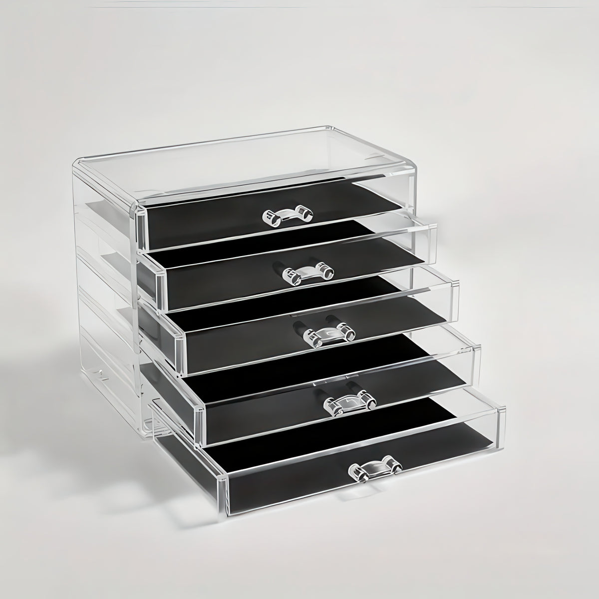 Acrylic Desk Organizer – Clear Drawer Storage for Office