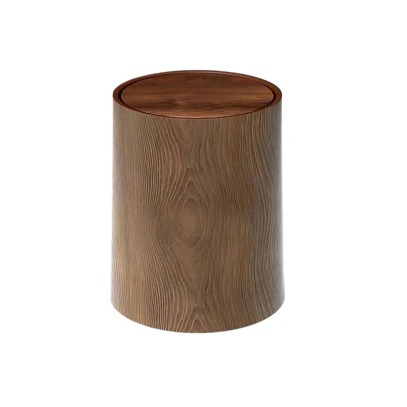 Plastic Wastebasket – Retro High-Capacity Waterproof Trash Can
