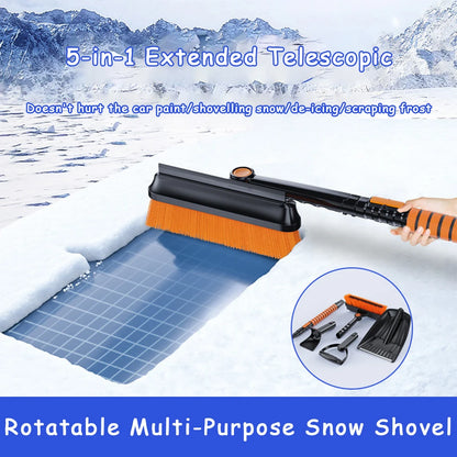 Ice Scraper Combo - Retractable Car Snow Brush Tool