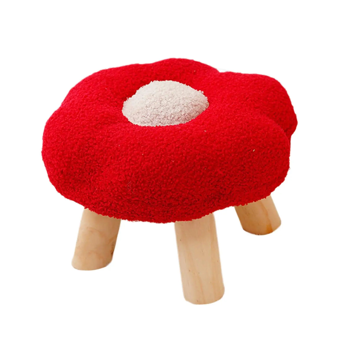 Foot Rest Stool - Wooden Non-Slip Under Desk Ottoman