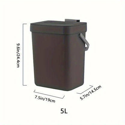 Quiet Close Trash Can – Space-Saving Sealed Kitchen Bin