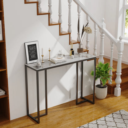 Marble Console Table – Modern Entryway Accent Table