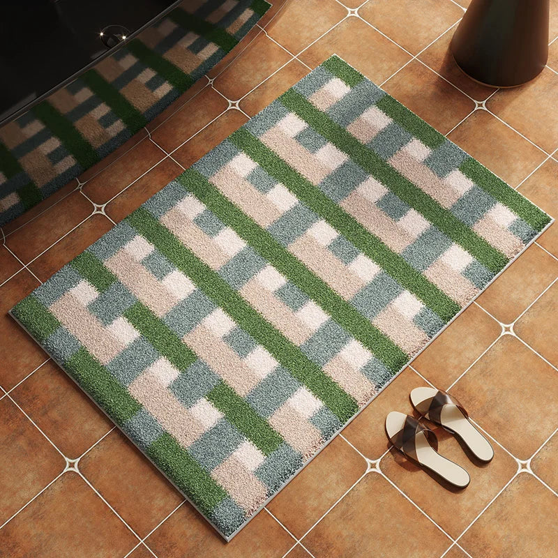 Retro Bathroom Mat - Ancient Style Non-Slip Rug
