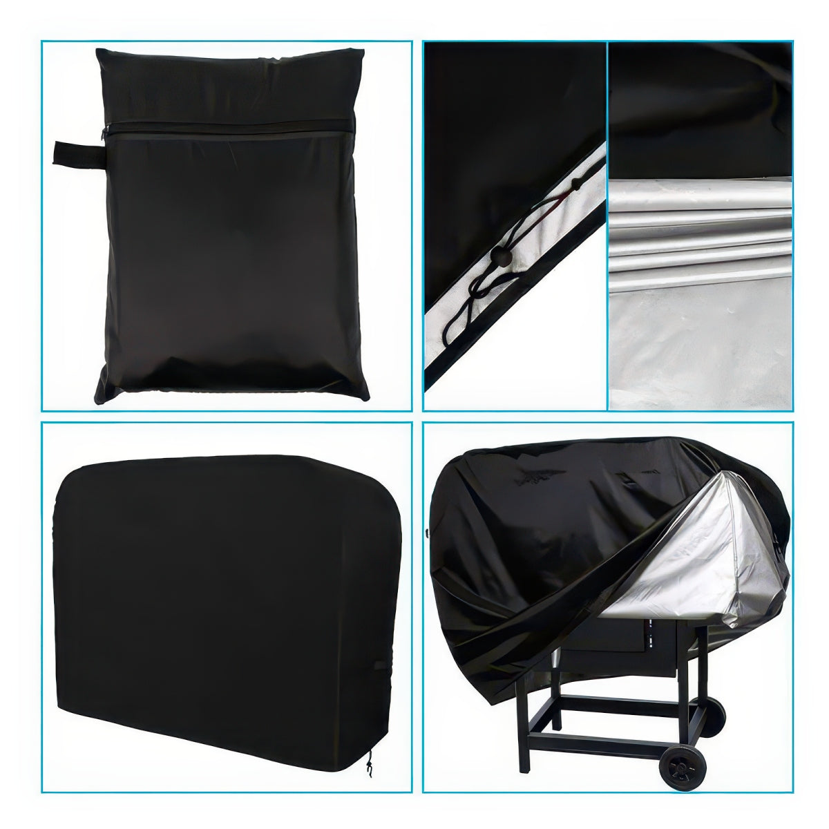 420D Oxford Heavy Duty BBQ Grill Cover, Waterproof and UV-Resistant
