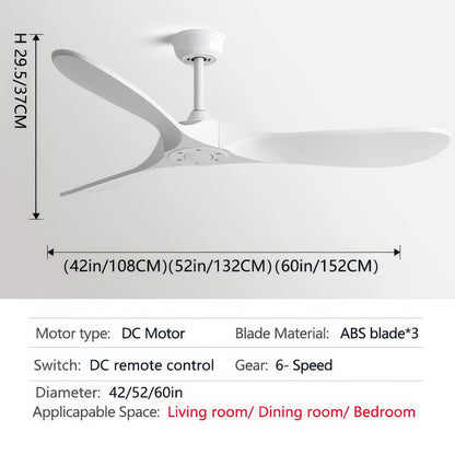 36/42/52/60-Inch Ceiling Fan with Six Speeds, No Light