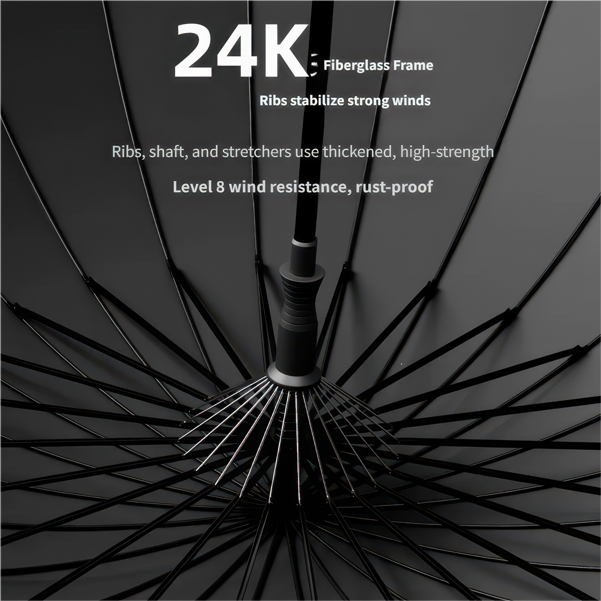 Premium Extra-Large Double-Layer Golf Umbrella with Windproof Frame