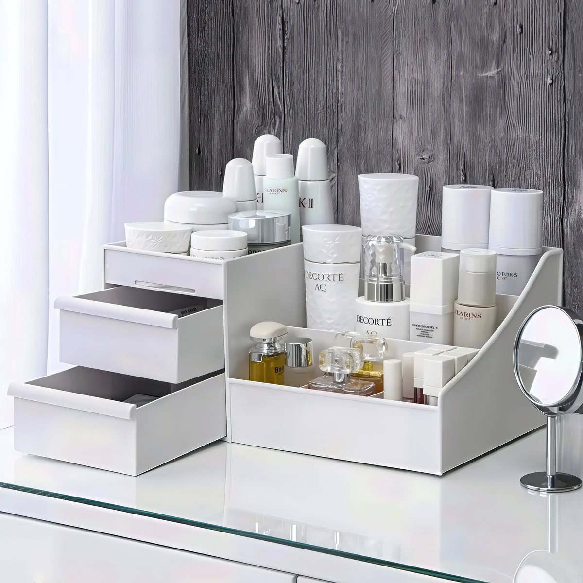 Makeup Storage Drawer – Plastic Desktop Cosmetics Shelf
