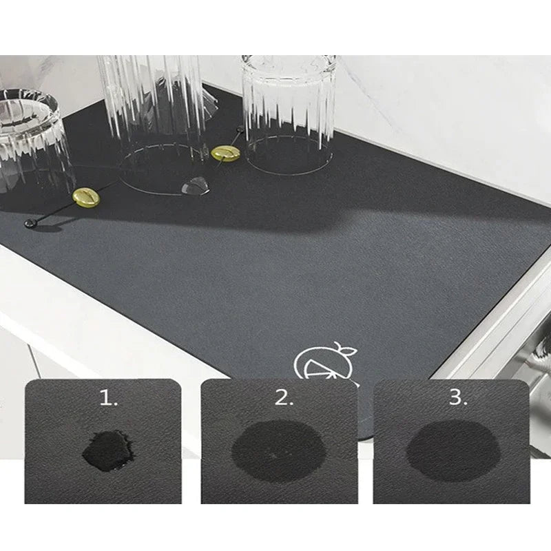 Diatomite Kitchen Mat - Fast-Drying Absorbent Pad