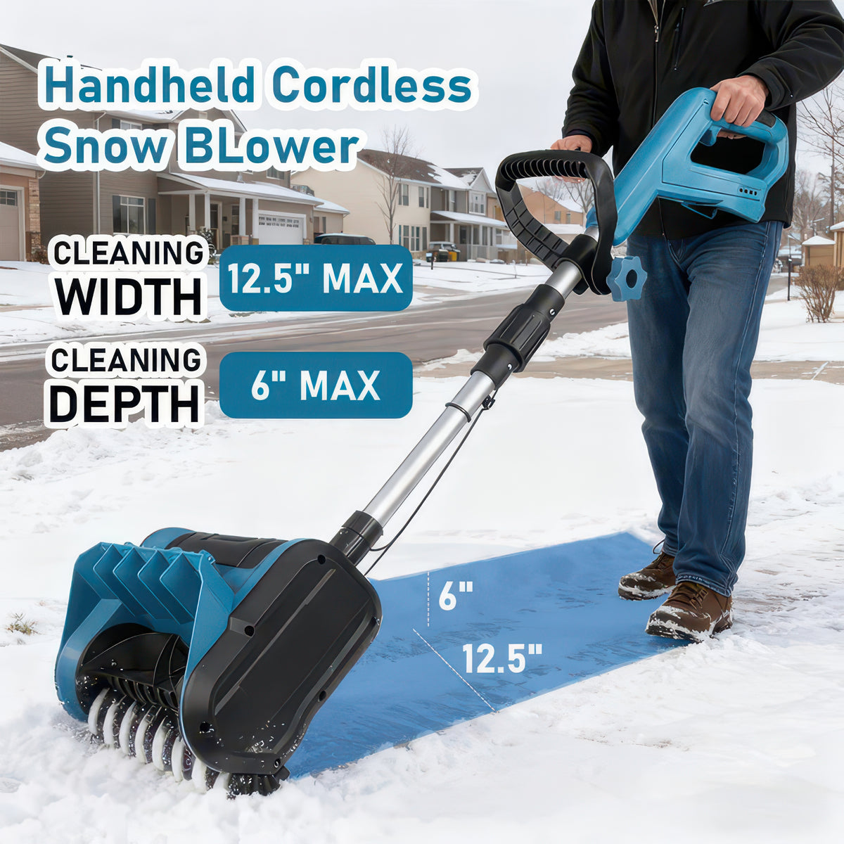 Cordless Snow Blower - 21V Foldable Snow Remover