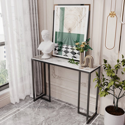 Marble Console Table – Modern Entryway Accent Table