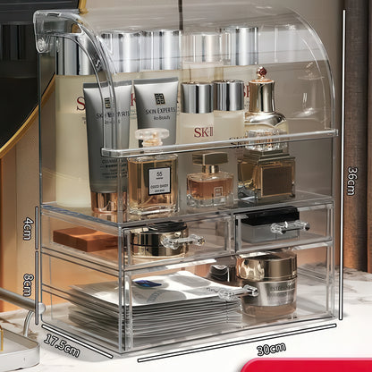 Clear Acrylic Drawer Organizer – Large Makeup & Perfume Storage