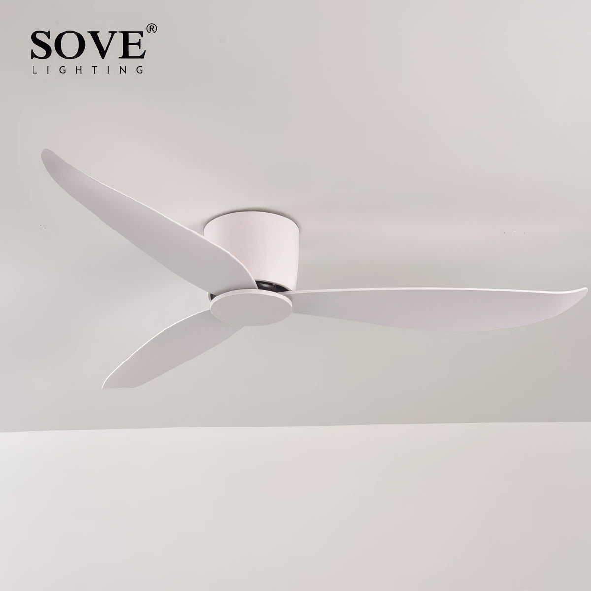 36/44/52-Inch Low-Profile Ceiling Fan with Remote Control