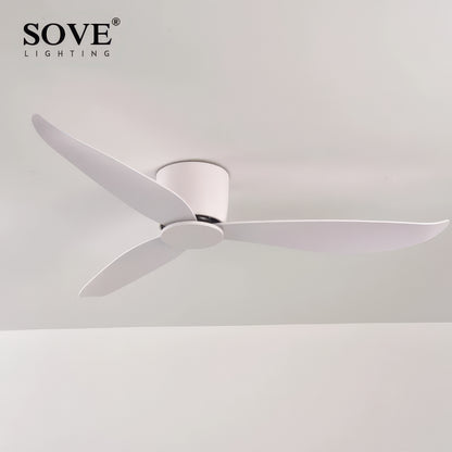 36/44/52-Inch Low-Profile Ceiling Fan with Remote Control