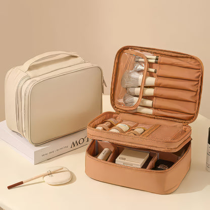 Oxford Cloth Toiletry and Makeup Bag, Single or Double Layer